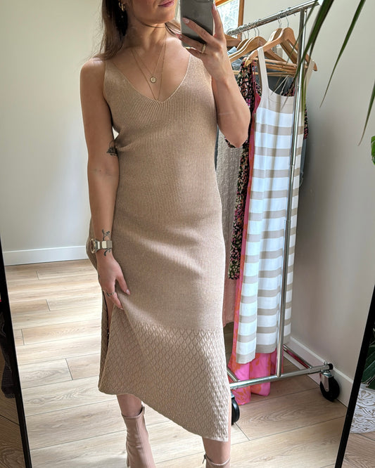 Beth Cotton Knit Midi Dress